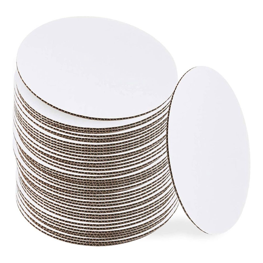 Round Acrylic Cake Disc Set With Square Smoother Scraper