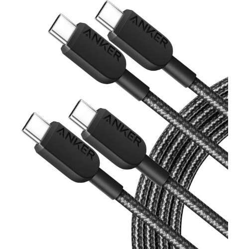Anker 310 Usb C To Usb C Cable (6ft , 2 Pack) | 60w/3a