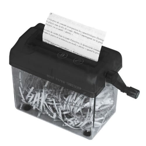 Desktop Manual Paper Shredder Machine