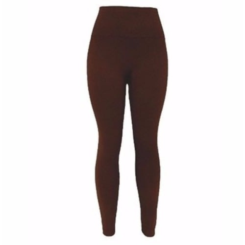 High Waist Leggings - Brown
