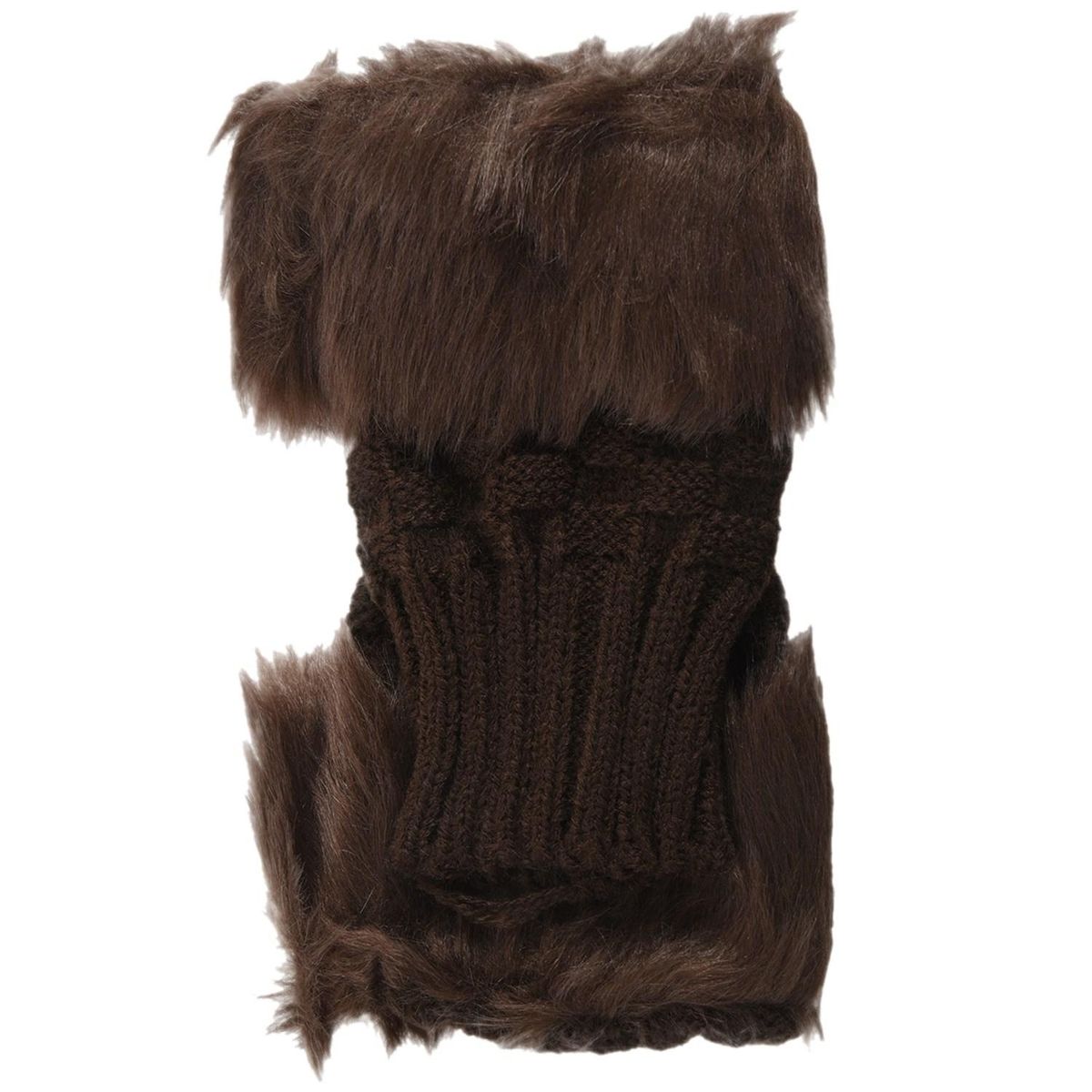 Lady Gi Shaggy Faux Fur Knit Fluffy Hands/LEG Warmers