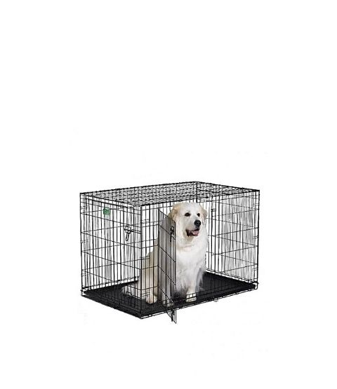 Wire Collapsible Dog Cage Medium Black