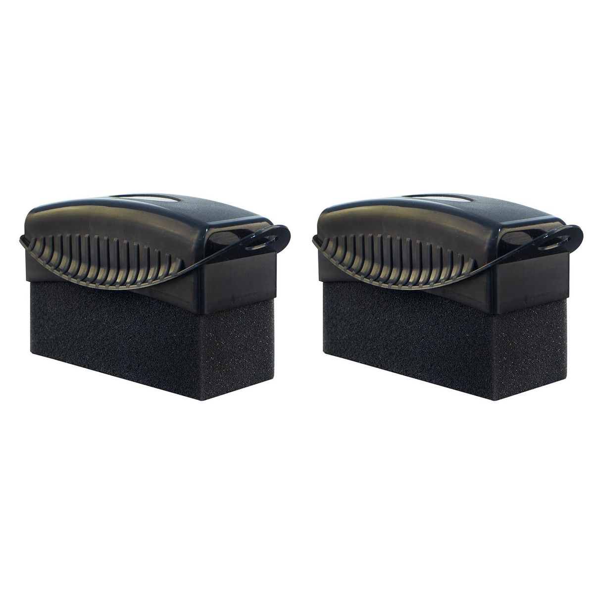 Tire Sponge Brush Tire Care Kit 2pcs Soft Applicator Pads for Waxing Black