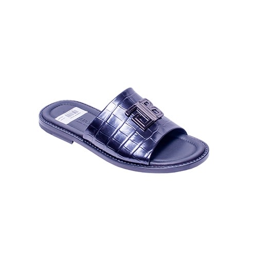 Gianfranco Butteri Stamp Leather Slippers