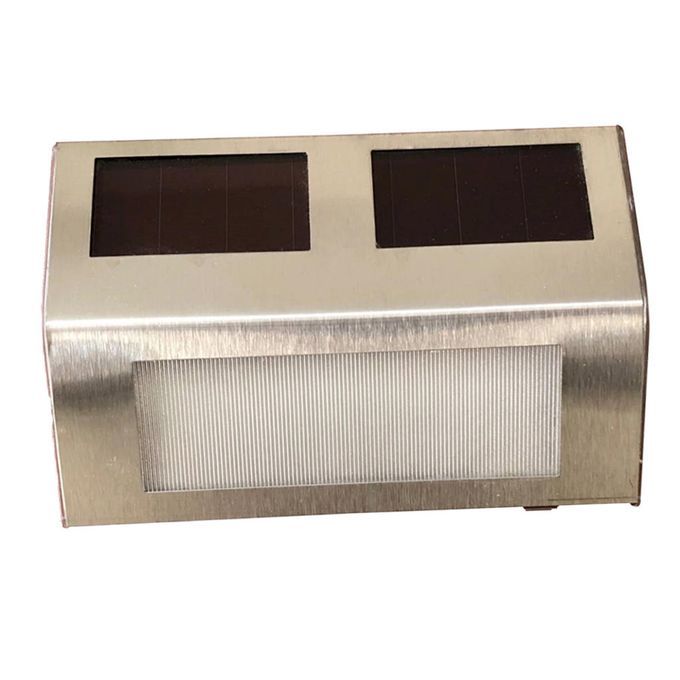 Solar Powered Wall Mount Lamps Outdoor For Garden Pathway Step Blue