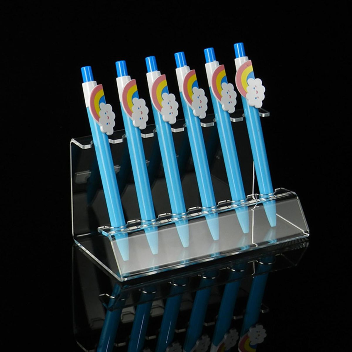 Pen Rack Holder Acrylic Desk Paint Brush Makeup Brush 15cm