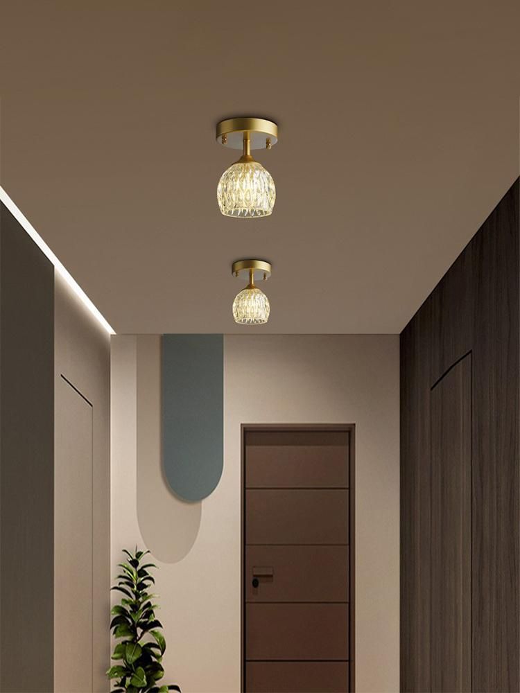 Simple LED ceiling light for passage through the corridor in the style of modern