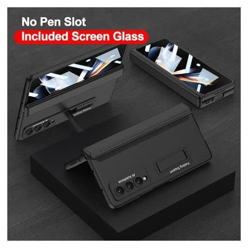 Galaxy Z Fold4 Case  Without S Pen Slot-kickstand With Screen Protector