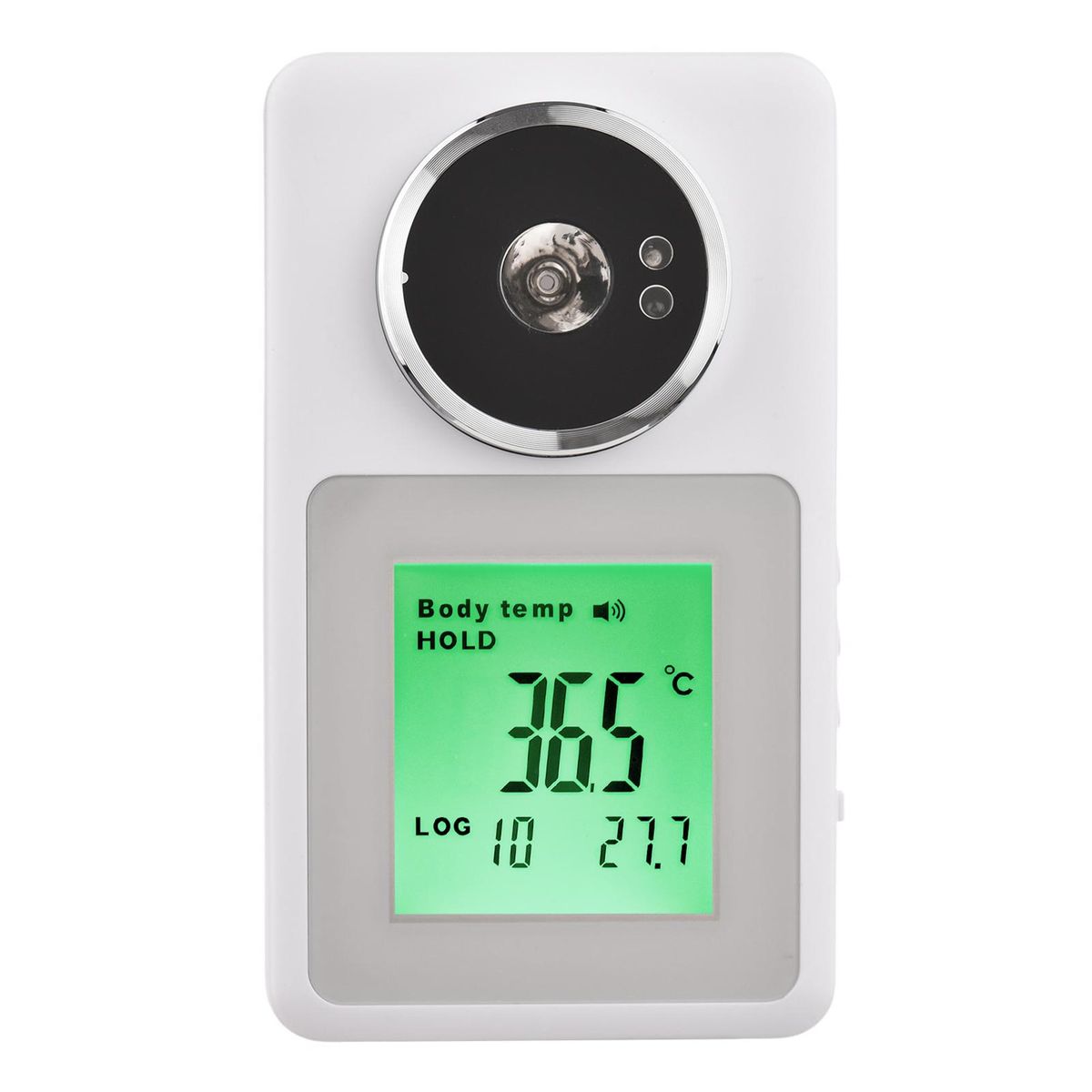 3.0-inch LCD Display Wall-mounted Infrared Thermometer IR Non-contact Digital Measuring Gauge Body/Object Dual Mode 32 Groups Memory High Temperature Alarm