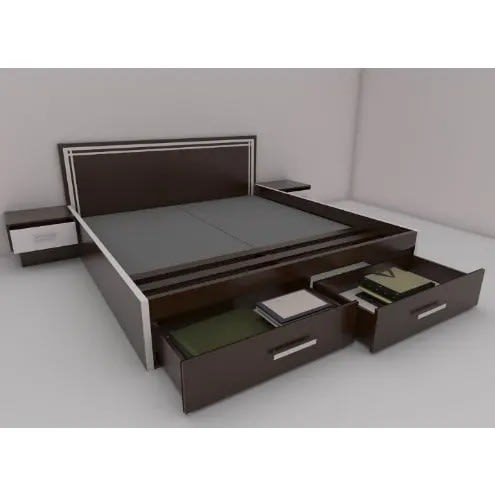 Bedframe With Storage & Night Stands - 6ft X 6ft