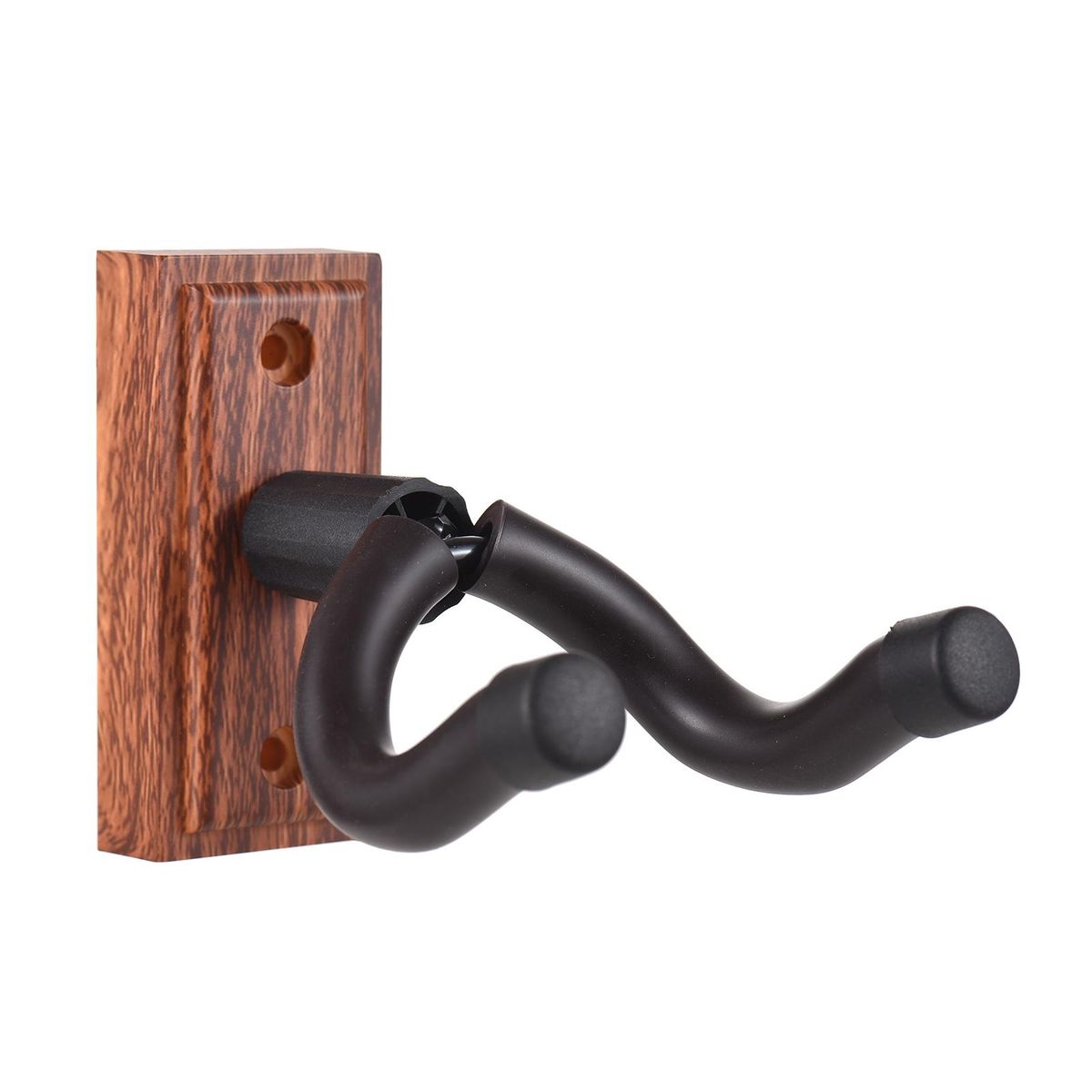 Guitar Wall Mount Hanger Hook Guitar Wall Hook Hanger Solid Sturdy Black Metal Holder Hanger Multifunction Hanger for All Size Acoustic Electric Bass Guitars