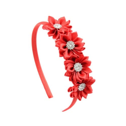 Studded Hair Band- Red