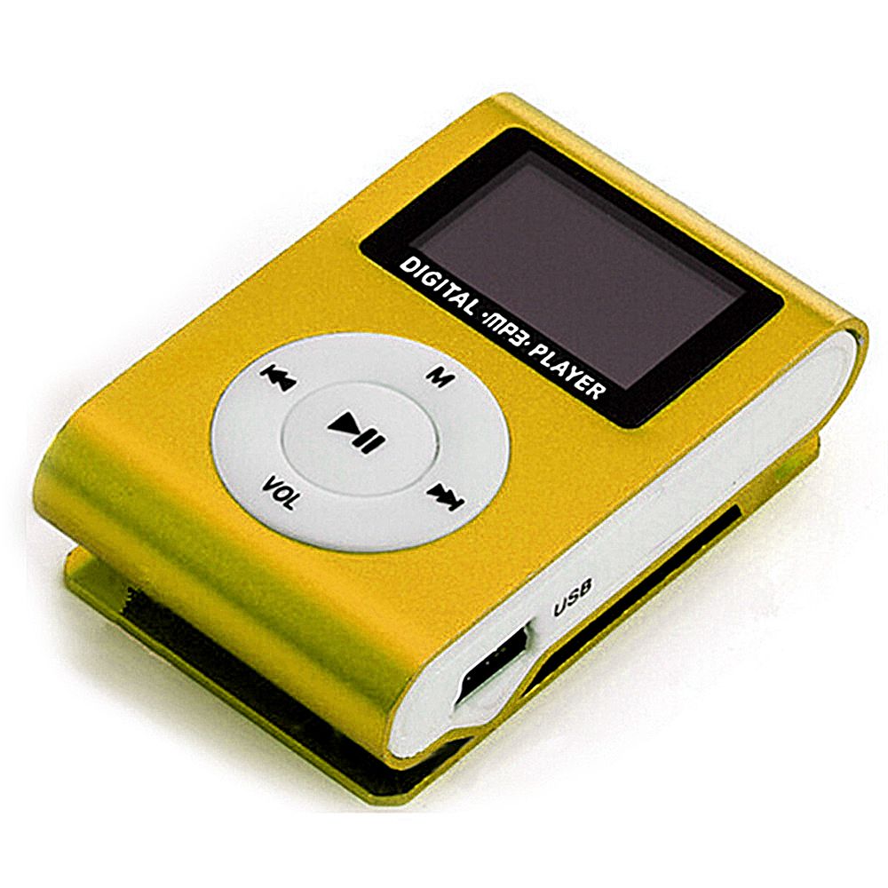 Mini Portable MP3 Music Player Metal Clip-on MP3 Player With