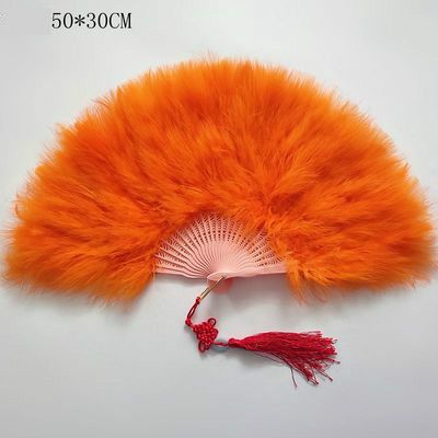 Fans Abanico Para Hand Feather Abanicos Eventail Party Fan Catwalk Fan Portable Cassical Boda Fluff Mariage Colorful Wedding