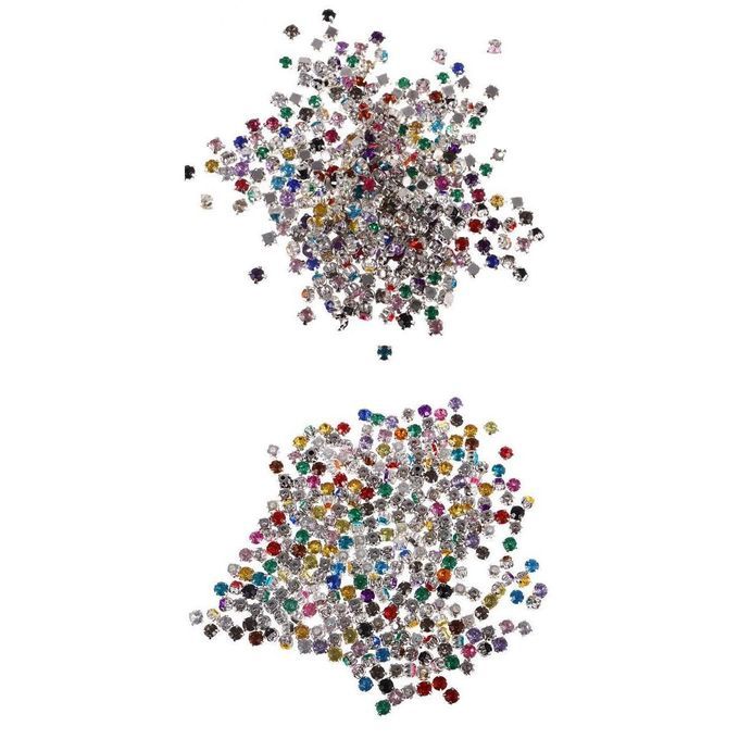 600 Pieces Sew On Crystals Sew On Rhinestone Crystal Patch Rhinestone