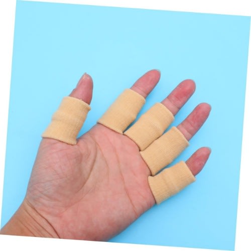 Finger Support Sleeve-brown-10pcs