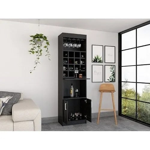 Vivaz Bar Cabinet - Black
