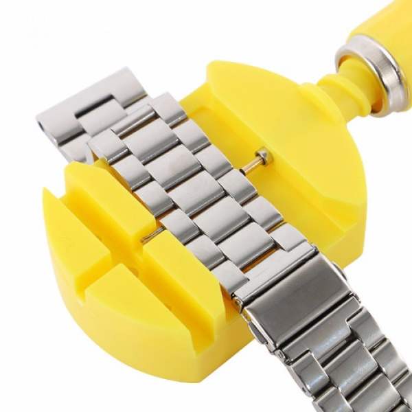 Wristwatch Strap Pin Remover & Adjuster Repair Tool - Yellow