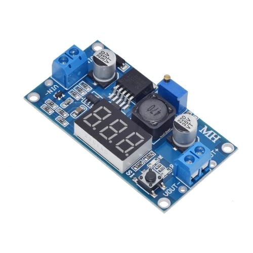 LM2596 DC-DC Adjustable Step-Down Power Supply Module With Voltmeter