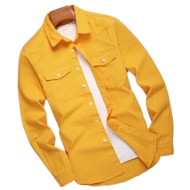 Relaxed Fit Short Sleeve Shirt Camp Collar With Chest Patch