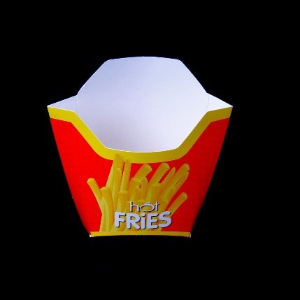 Small French Fries Paper Pouch- Box -  For Kid Size Portion - 50pieces