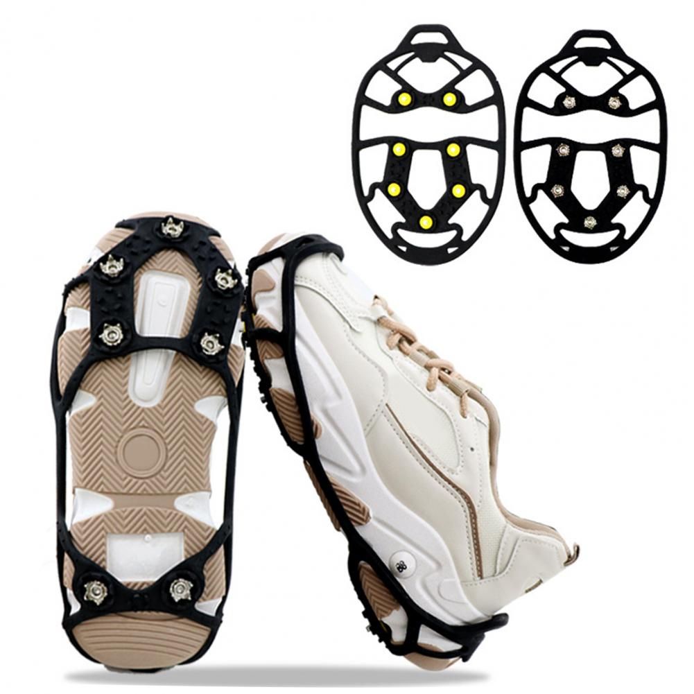 1 Pair Shoe Crampon 7 Teeth Low Temperature Resistant Snow Spike Strong Grip