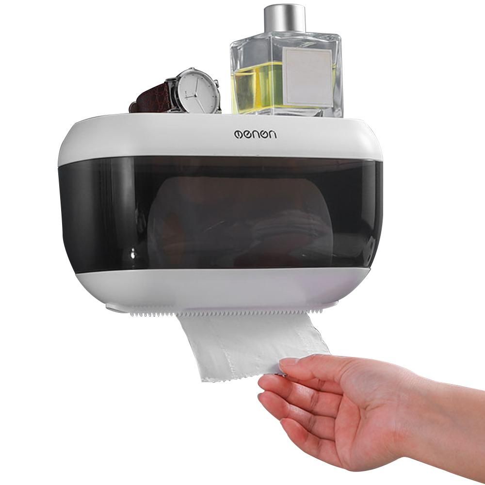Menen Paper Towel Dispenser Wall Mounted Paper Towel Holder Dispenser Bathroom Toilet Tissue Dispenser Home Kitchen Paper Extraction Dispenser