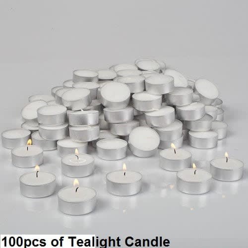 Tea Light Candles - 100 Pcs