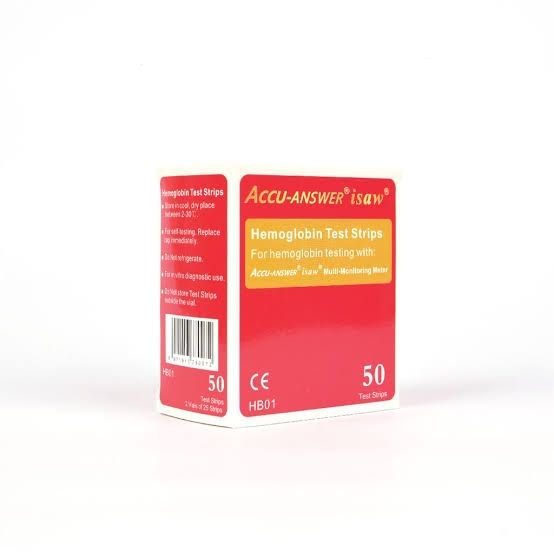 Isaw Total Haemoglobin Test Strip Count 50