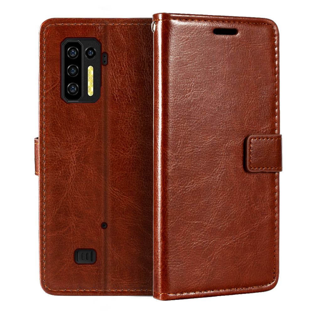 Case For Ulefone Power Armor 13 Wallet Premium PU Leather Magnetic Flip Case Cover With Card Holder For Ulefone Armor 13-Brown