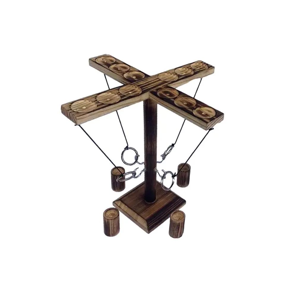 Wooden Ring Toss Game, Big Size, Two Players, Four Players