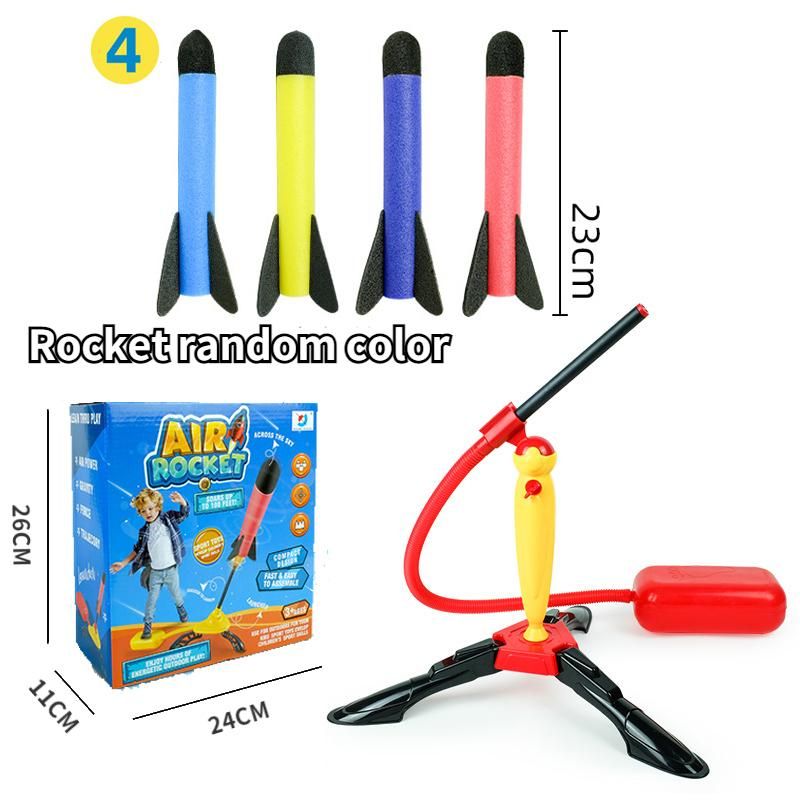 Kid Air Rocket Foot Launcher Toy Eva Foam Cotton Material Safety Soaring Rocket Outdoor Fun Sport Jump Game Toys for Kids Adults