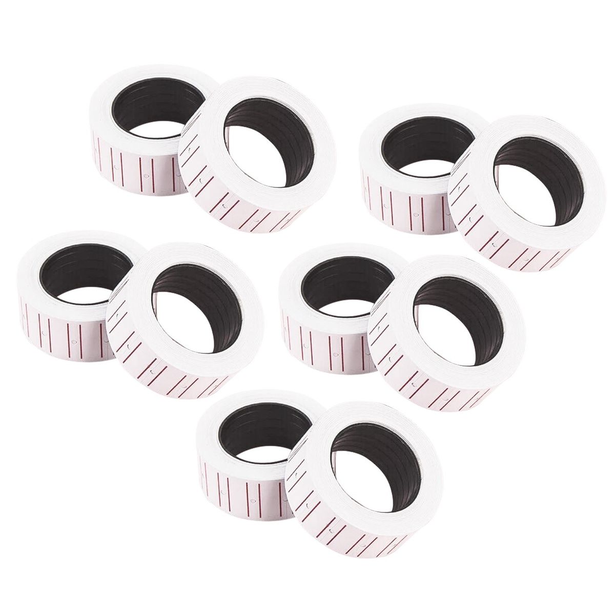 10 Rolls 5000 Pieces Price Labels Paper White Label Sticker