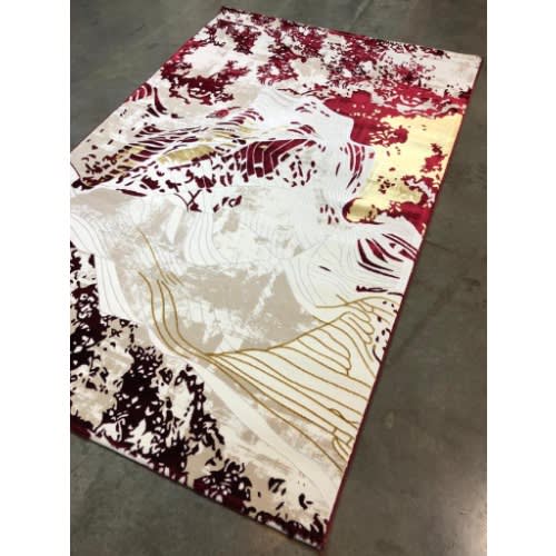 4 By 6ft Retro Pattern Multicolour Center Turkish Rug