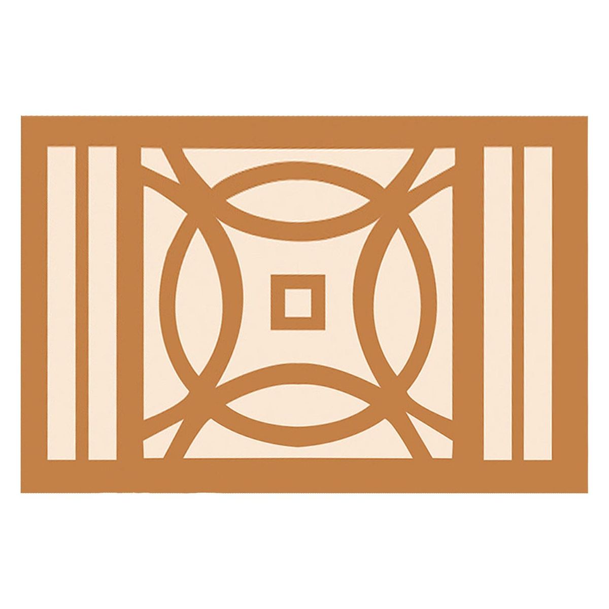 Bathroom Rug Mountain Pattern Bedroom Floor Mat Yellow