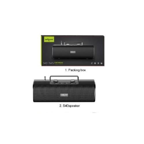 S40 Portable Fm Radio Bluetooth V5.0 Stereo Outdoor Wireless Speaker Boombox Support Tf Card