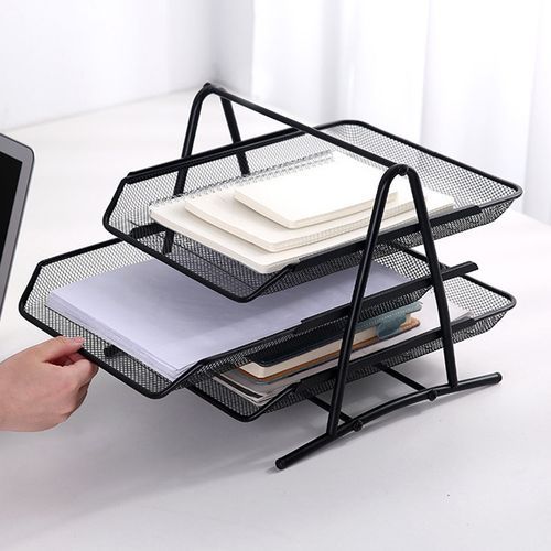 3 Steps Metal Mesh Desk Organizer/File Document Tray/File Tray