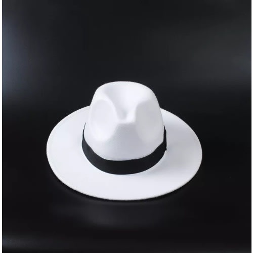 Unisex Fedora Hat - White