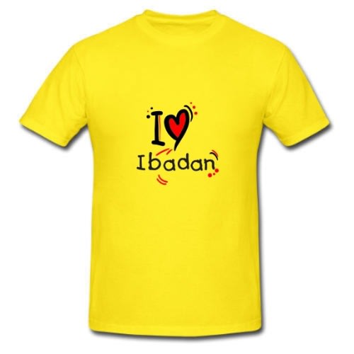 I Love Ibadan Custom Branded T-shirt