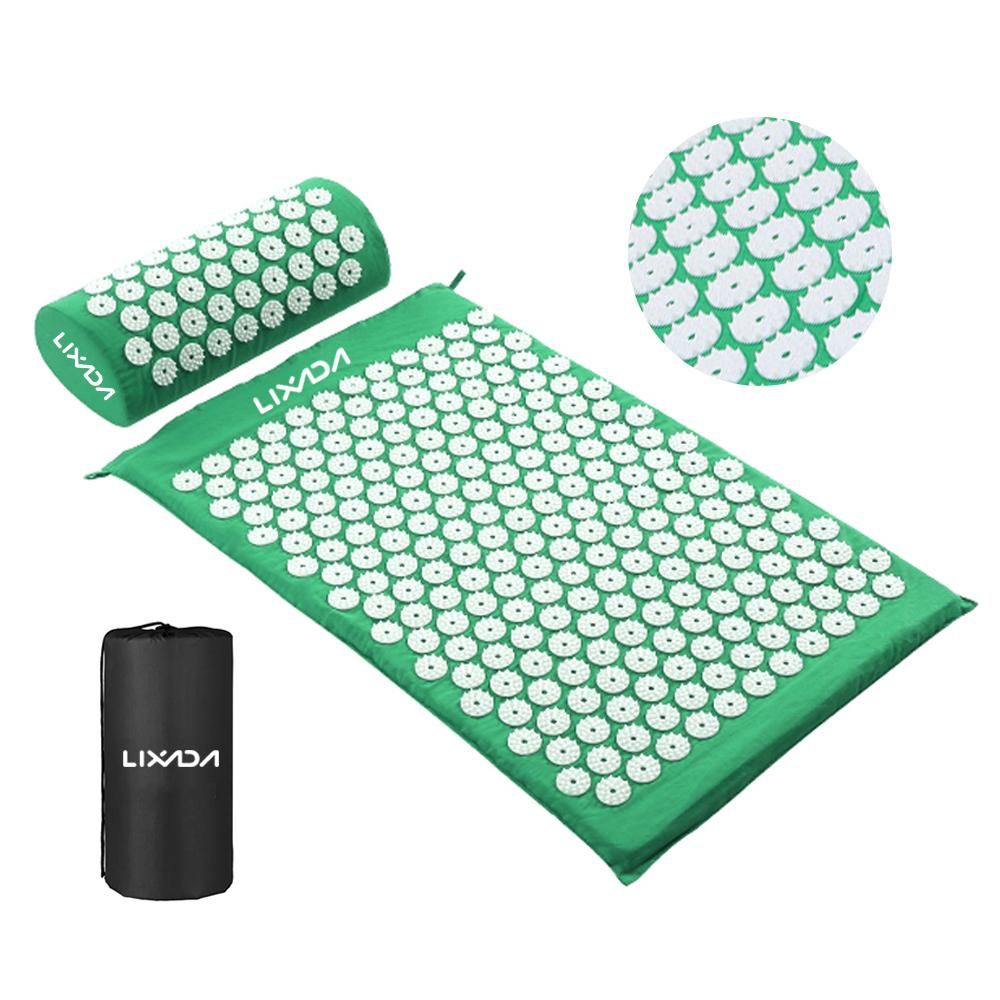 Acupressure Mat Heads Neck Back Pain Relieve Foot Massage Cushion Pillow Yoga Spike Mat Acupuncture Pad Need-les Massager