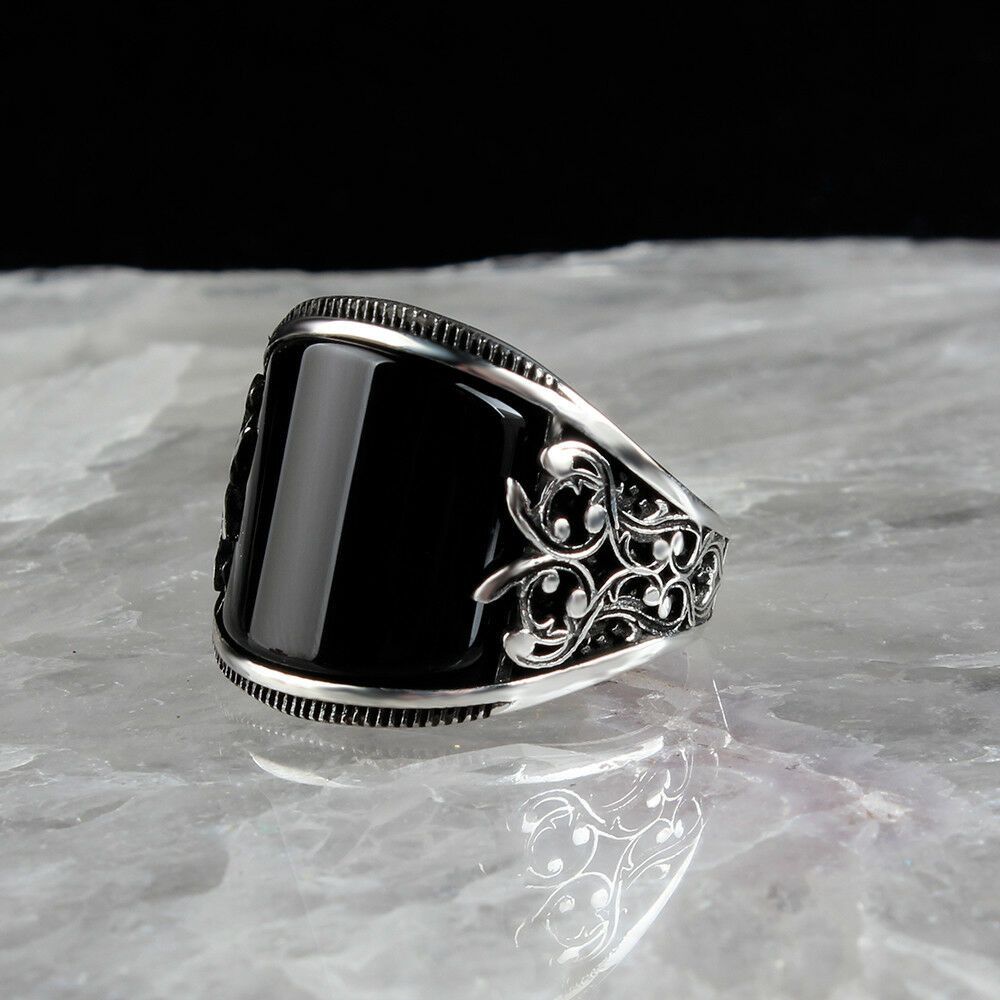 Vintage Punk Carved Pattern Men's Ring