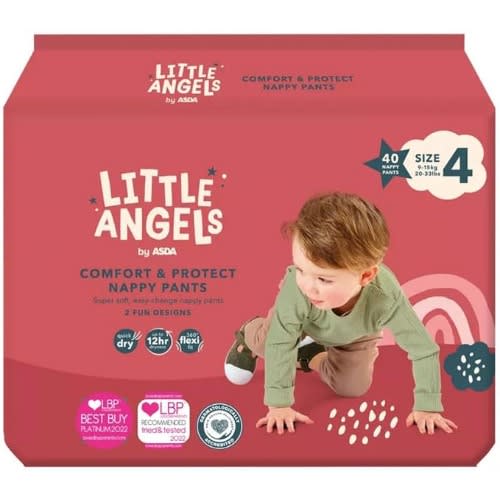 Little Angels Size 4 Nappy Pants - 40 Pcs