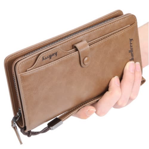 Men Wallet & Card Holder - Brown + Gift Box