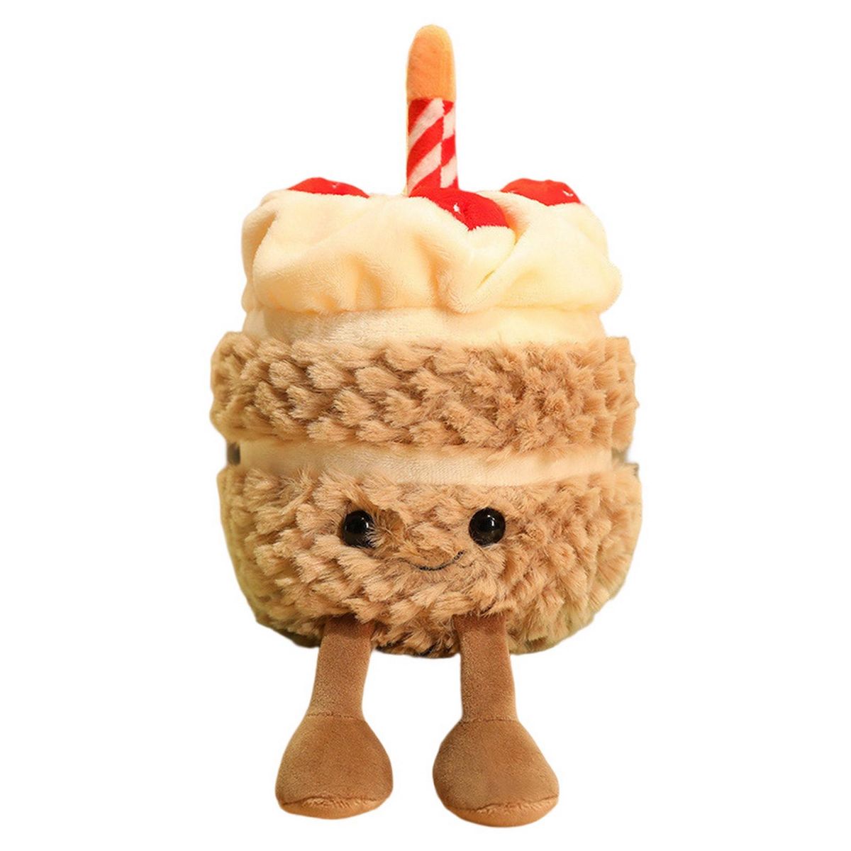 Birthday Cake Doll Children Strawberry Birthday Cake Doll Plush Toys Brown