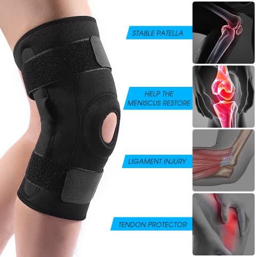 Bodyfit Knee Wrap Support With Side Bone Iron