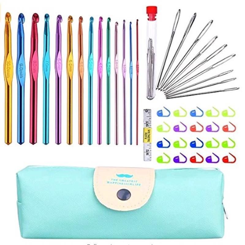 Crochet Hooks Yarn Knitting Needles Sewing Tools Set