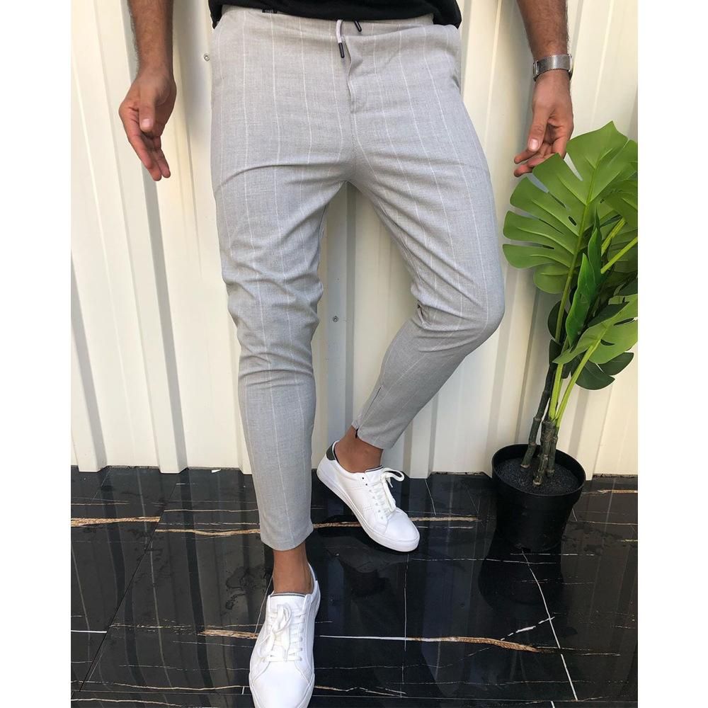 Striped Striped Pants Street Clothing with Fit Summer Summer Hip Hop Summer Hip Hop
