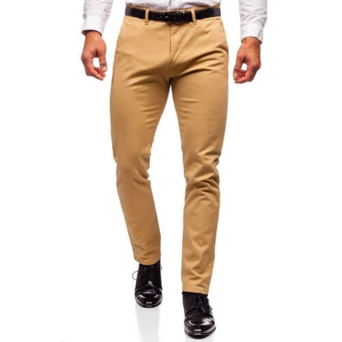 Straight Cut Men's Cotton Luxury Chinos Pant Trouser