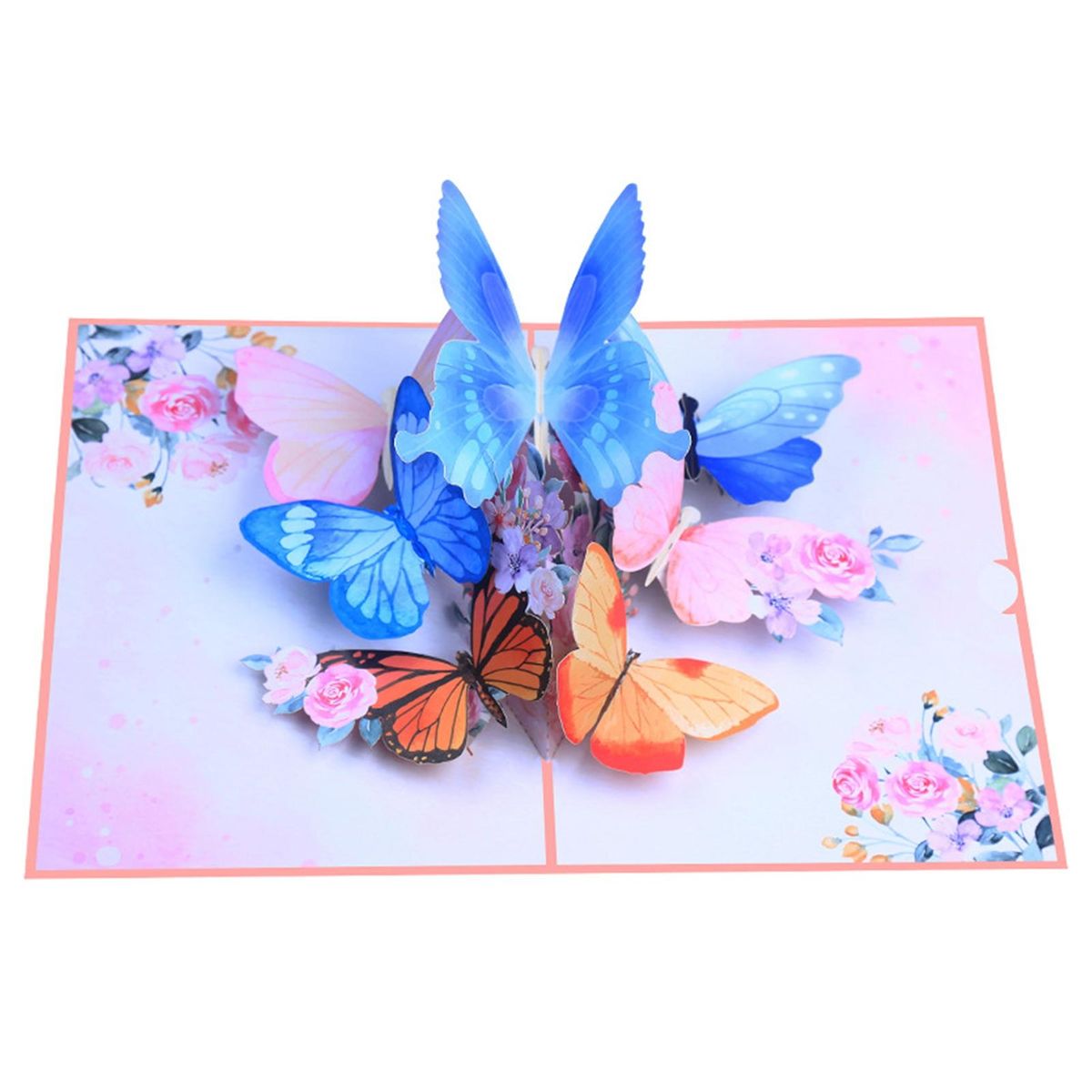 Unique 3d Pop-up Card Vibrant 3d Butterfly Flower Pop-up for Birthdays