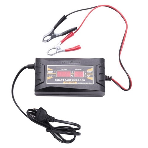 Car Smart Lead-acid Battery Fast Charger With Lcd Display - 12v 6a